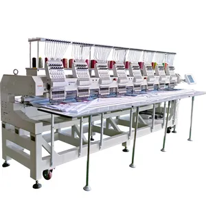 Gensen 12 15 needles the best industrial computerized 8 head embroidery sewing machine embroidery computer price supplier