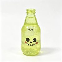 Joli slime en bouteille en forme de visage de citrouille fantôme, brillant et scintillant, jouet anti-stress, cadeau pour fête d'Halloween, 5 à 7 ans