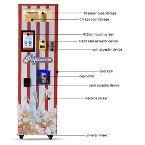 Grote Capaciteit Automatische Industriële Commerciële Bolvorm Popcorn Automaat