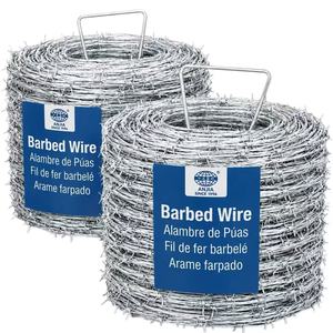 <span class=keywords><strong>Fil</strong></span> <span class=keywords><strong>de</strong></span> <span class=keywords><strong>fer</strong></span> barbelé électrogalvanisé du fabricant, 200m 500m, <span class=keywords><strong>pour</strong></span> clôtures <span class=keywords><strong>de</strong></span> sécurité, <span class=keywords><strong>fil</strong></span> barbelé en acier inoxydable - Product Image 1