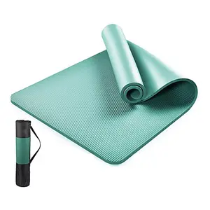 Kalın Yoga Mat kaymaz büyük boy Premium egzersiz Fitness Yoga matı egzersiz paspaslar ile ev için taşıma çantası ve çanta