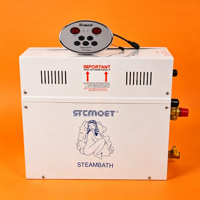 Generator Sauna Uap 8kw Pemanas Cepat dengan Panel Kontrol Tahan Air, Pembuangan Otomatis & Pengaturan Waktu/Suhu untuk Ruang Uap Basah
