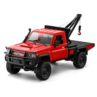 Camión de Rescate RC AJB MN-82T al por Mayor, Grúa Todoterreno 4x4 con Gancho de Remolque de un Toque, Escala 1:12, Coche de Juguete RC Sígueme
