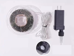 سلسلة أضواء خارجية مقاومة للماء 8 أوضاع أوقات الذاكرة لحفلات الزفاف غرفة نوم جدران حديقة الأشجار الديكور (أبيض دافئ) - Product Image 6