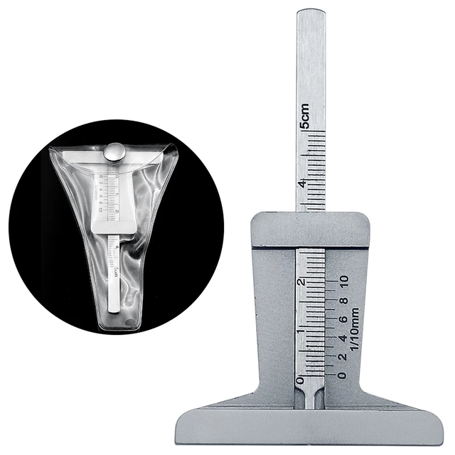0-30mm stainless tire depth gauge mono-block Tyre thread depth gauge
