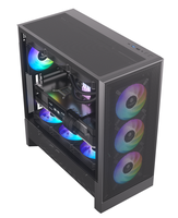 JNP-G03 Airflow Focus RGB EATX ATX Full Tower Gaming Computer Case Gamer Chassis All-Around Mesh Panels Water Cooling Support