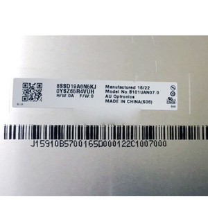 Pantalla LCD TFT B101UAN07.0 de 10.1 Pulgadas, Resolución WUXGA de 1200x1920 - Product Image 2