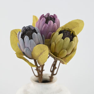 Protea Artificial de Seda Superior, Estilo Seco, Premium, 54 cm, Grande, para Decoración de Interiores de Lujo, Bodas, Floristerías y Proyectos Hoteleros - Product Image 1