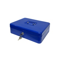 Double couche Euro Plate Coin Grids Coffres-forts en métal Key Collection Storage Banknote Money Box in Suit-Style