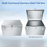 Boîte à outils en acier inoxydable sur mesure, coffre de rangement robuste, étanche, fabricant et fournisseur de boîtes métalliques