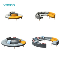 Ensemble de mobilier de bureau avec canapé sectionnel convertible moderne, styles variés pour le salon, l'école et l'hôpital, idéal pour les salles d'attente