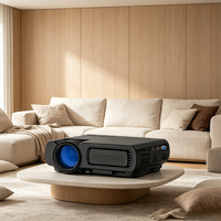 Nuevo Proyector T5 HD de 200-300 ANSI Lúmenes, Android Smart, Duplicación de Pantalla Inalámbrica, Proyector de Video para el Hogar