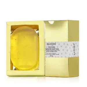 Giá Rẻ Giá Vàng 24K Làm Trắng Xà Phòng Chăm Sóc Da Hữu Cơ Sản Phẩm Làm Đẹp Handmade Collagen Mặt Cơ Thể 24K Vàng Sáng Xà Phòng