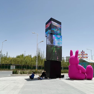 Full <strong>Color</strong> 360 Degree Rotating Advertising <strong>Display</strong> <strong>Led</strong> Mechanical Screen Creative Outdoor Digital <strong>Led</strong> <strong>Display</strong> Elevator Education - Product Image 4