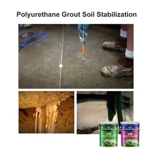 Polyurethane Foam Grouting Materials For Concrete Crack Waterproofing