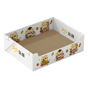 <b>Cat</b> <b>Scratching</b> Board Rectangular Wear Resistant Corrugated Cardboard With Replaceable Core <b>For</b> <b>Cats</b> - Product Image 2