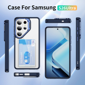 เคสโทรศัพท์แบบกระเป๋าสตางค์มีช่องเสียบบัตรสำหรับ Samsung Galaxy S26Ultra S25Edge S24 <span class=keywords><strong>S22FE</strong></span> S23Plus เคสฝาหลัง PC แบบใสกันกระแทก - Product Image 5