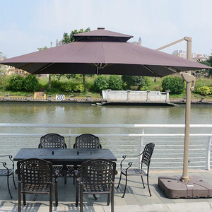 Parasol de jardin, parasol de terrasse, parasol solaire avec LED - Product Image 3