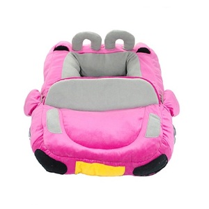 Cama para Perro Personalizada en Forma de Coche Rosa, de Terciopelo Suave, Desmontable y Lavable, para Uso en Interiores, Todas las Estaciones, Estilo de Dibujos Animados - Product Image 1