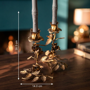 Floral <b>Candlestick</b> <b>Holder</b> for Home Decoration Durable Metal Design - Product Image 5