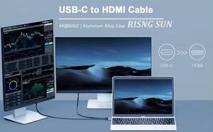 OEM di alta qualità tipo-C a <span class=keywords><strong>HDMI</strong></span> <span class=keywords><strong>convertitore</strong></span> 4K 60Hz 30Hz <span class=keywords><strong>USB</strong></span> C a <span class=keywords><strong>HDMI</strong></span> cavo ad alta velocità tipo C a <span class=keywords><strong>HDMI</strong></span> cavo per la proiezione TV - Product Image 3