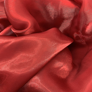 100% Polyester Glow Sợi Satin Mịn Organza Voan Vải Đồng Bằng Nhuộm Cho Cô Gái 'Thời Trang Dresses Và Váy Cho Đám Cưới - Product Image 2