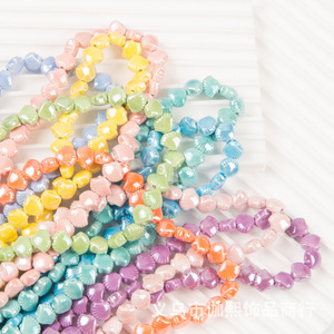 Ceramic Heart Shape Loose Beads For <b>Bracelet</b> Making DIY Jewelry Accessories Multicolor 8mm Yiwu Origin Spring 2024 - Product Image 1