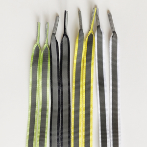 Hình Bán Nguyệt Phản Quang Dây Giày Giày Thể Thao Sáng Dây Giày Laser <span class=keywords><strong>Sequin</strong></span> 8Mm Dây Giày Ren Huỳnh Quang Giày Phẳng - Product Image 2