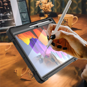 Étui de <span class=keywords><strong>tablette</strong></span> robuste en silicone, résistant aux chocs, avec béquille, pour <span class=keywords><strong>Samsung</strong></span> Tab S6 Lite S7 S8 S9 S10 FE S11 A7 <span class=keywords><strong>A8</strong></span> A9 A11 Plus - Product Image 4