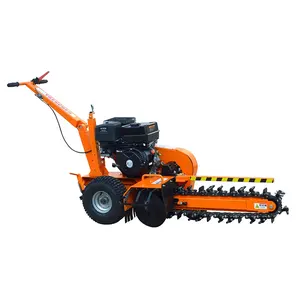 60cm depth 15hp gasoline engine mini trencher machine