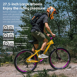 Batı bisikleti için 27.5 inç hidrolik disk dağ bisikleti yetişkinler için alüminyum alaşım şok emilimi ile yarış sıradan Pedal Typ - Product Image 5