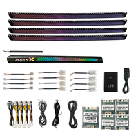 Luz ambiental LED para coche al por mayor de fábrica para Toyota Mark X Reiz 2010-2017 Puerta de instrumento Lámpara decorativa de sombra de luz dinámica