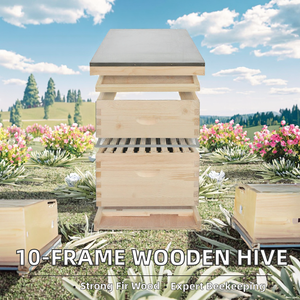 Nueva Colmena MengerBee de Madera de Abeto, 2 Niveles, Pulida, Tipo Langstroth, 10 Cuadros, Sin Ensamblar, Equipo de Apicultura, 1 Año de Garantía - Product Image 2