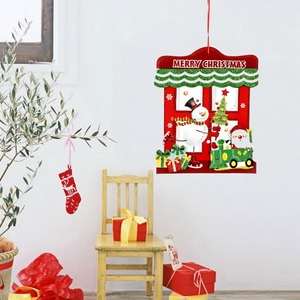 Décorations de Noël DIY : Kit de couronnes de Noël écologiques faites à la main, ensemble de pendentifs en peluche pour la décoration festive - Product Image 4