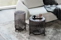 Ensembles de tables basses modernes avec plateau et base en verre trempé, meubles pour salon, maison, appartement, personnalisables