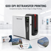 Imprimante de personnalisation de cartes haute résolution Evolis Agilia, machine à badges d'identification recto-verso pour cartes de membre à accès intelligent