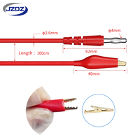 JZDZ 34pcs Multimeter Back Probe Kit Banana Plug to Alligator Clip Electrical with Wires Automotive Test Leads Kit JT0034