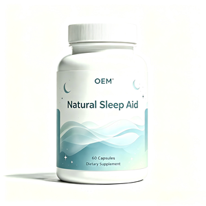 Cápsulas Naturales para Dormir con Ashwagandha, Melena de León y L-Teanina, Marca Privada OEM, para el Sueño de Adultos y el Bienestar - Product Image 1