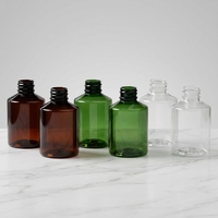 Flacon pulvérisateur vide portable en PET ambré de 50 ml, 100 ml, 150 ml, 200 ml pour voyage, conteneur de désodorisant ambré
