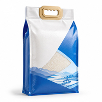 Sac d'emballage en gros pour riz avec poignée, taille personnalisée, sac alimentaire pour ingrédients de boulangerie et stockage