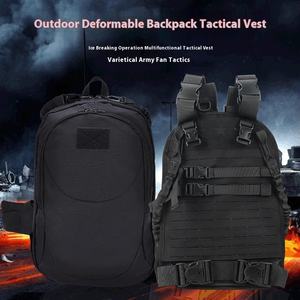 Gilet tactique d'entraînement extérieur imperméable en nylon déformable <span class=keywords><strong>à</strong></span> la mode, type <span class=keywords><strong>sac</strong></span> <span class=keywords><strong>à</strong></span> <span class=keywords><strong>dos</strong></span> invisible pour <span class=keywords><strong>action</strong></span> de bris de glace - Product Image 2