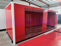 PORTES MULTIPLES Cloison Matériau préfabriqué Assemblage empilable Unités mobiles de stockage Conteneur de stockage pliable Conception portable