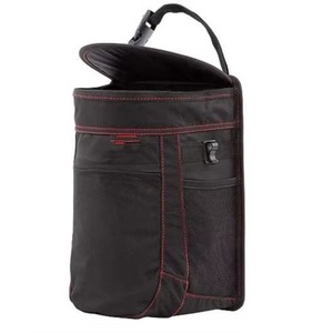 Échantillon gratuit de poubelle de voiture avec couvercle et doublure amovible, sac poubelle de voiture suspendu avec crochets, poubelle de voiture en tissu imperméable - Product Image 1