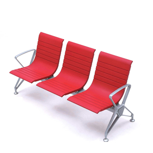 Chaise d'attente robuste pour espaces publics, idéale pour les aéroports, les banques et les halls gouvernementaux - Product Image 2