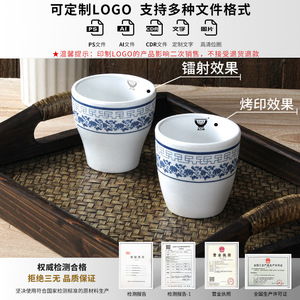 Xiangyuan <b>Melamine</b> Tableware Set 4-Piece Blue White Porcelain Style Bowl <b>Plate</b> Cup Spoon Set For Hotel Restaurant Use - Product Image 4