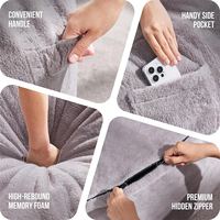 Fauteuil pouf moderne extensible avec grand couvre-housse pour salon intérieur