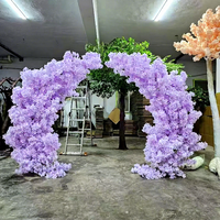 Arche de mariage en fleurs artificielles, arbre artificiel, arche de cerisier, décoration de mariage, toile de fond, arche de cerisier en soie pour scène événementielle
