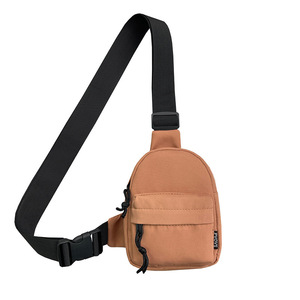 Women's Chest Bag Nylon Zipper Front Pocket Single Strap Portable Everyday Use Summer 2025 Black White Orange - Product Image 5
