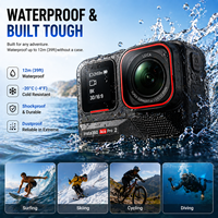 Cámara de Acción Insta360 Ace Pro 2 8K, Cámara Deportiva Resistente al Agua con Estabilización IA, Lente Leica para Vlog, Viajes al Aire Libre