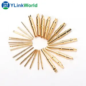 Customized Brass Spring Loaded Electrical Connect Pogo Pin waterproof magnetic pogo pin connector and spring